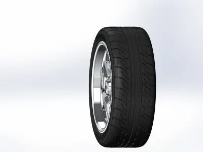 Custom wheels Foose Four42 for your scale model 3D print model