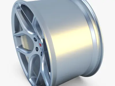 Vossen CG 205 19 wheel silver 3D model