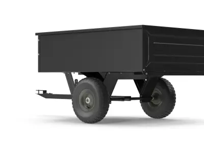 Dump Cart Low-poly 3D model