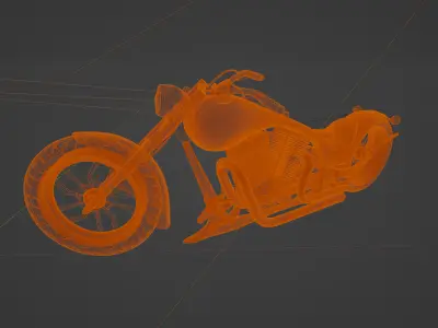 MOTORBIKE CHOPPER 3D model