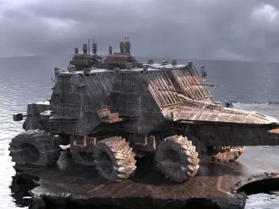 Space Truck destroyer 3  3D model