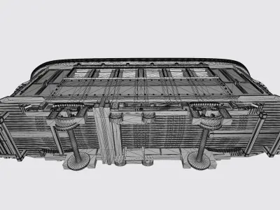 Train car 3D print model