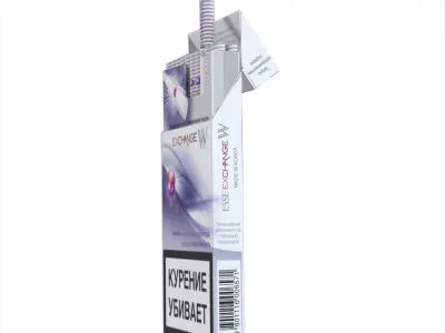 Cigarettes Pack Esse Exchange W Low-poly 3D model