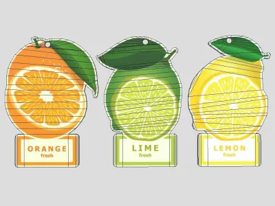 Air Freshener Pack Low-poly 3D model