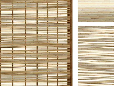 Ceiling wood thin branch 3D model