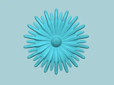 Aster Flower - Molding Artificial EVA Craft 3D print model