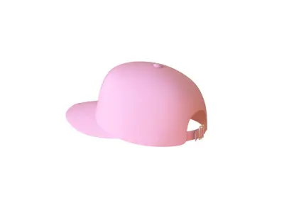 Low-Poly Pink Heart Hat Low-poly 3D model