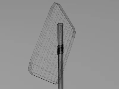 Priority sign 3D model