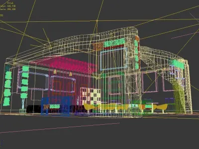 Booth - Area - 12X12-3DMAX2011-04 3D model