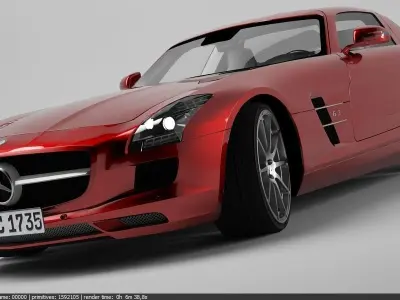 Mercedece benz sls AMG 3d model 3D model