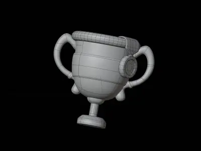 Trophy 3D Illustration 3D model