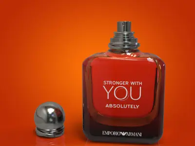 Strong with YOU by Emporio Armani 3d bottle  3D print model