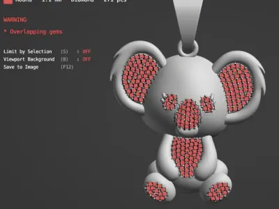 MEDALLA DE KOALA - KOALA PENDANT 3D print model