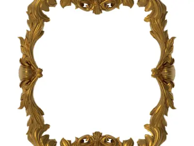 5 carved frames set 3D Model Pack 4