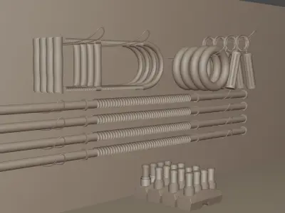 3D PACK OF SPANDERS 3D model