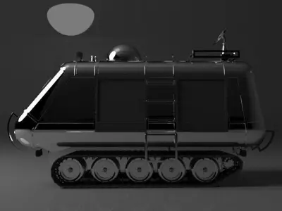 Transporter armored vehicle 3D model