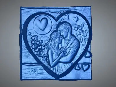 VALENTINES DAY RELIEF 3D model