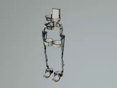 artificial exoskeleton 3D model