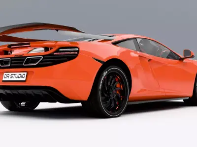 Mclaren MP4-12C Ultimate Low-poly 3D model