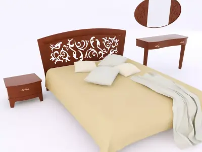 woodways fado bedroom set 3D model