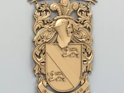 Coat of arms decorative 011 3D model