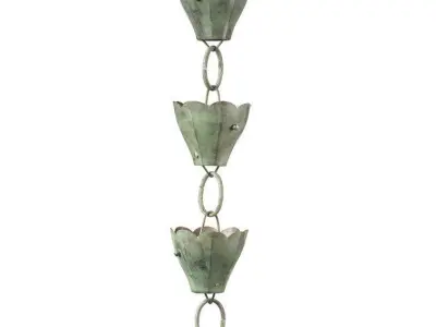 Blue Verde Copper Alldredge Rain Chain AGRV3308 3D model