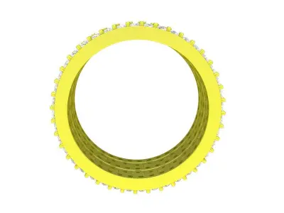 6573 Jewerly Art Luxury Diamond Band Women Ring  3D print model