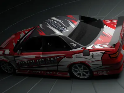 Toyota Mark 2 Low-poly 3D model