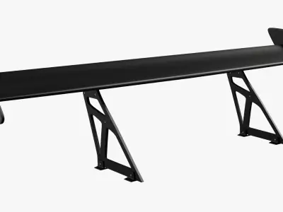 Car Spoiler Low-poly 3D model