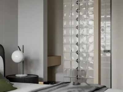Bedroom interior scenes 3D model V3