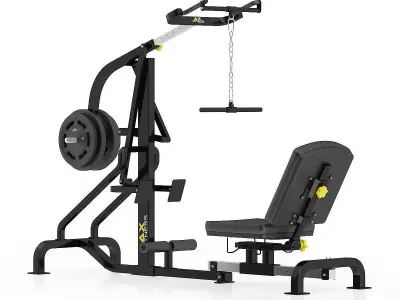 Lever Gym Machine 3D model