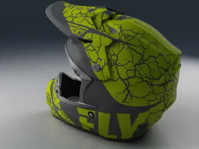 Moto Helmet 3D model