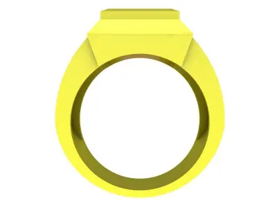 5158 luxury korean style diamond princess men ring  3D print model