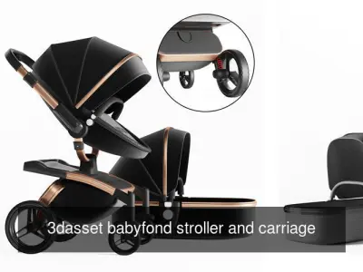 carseat collection baby car seat 3D Model Pack