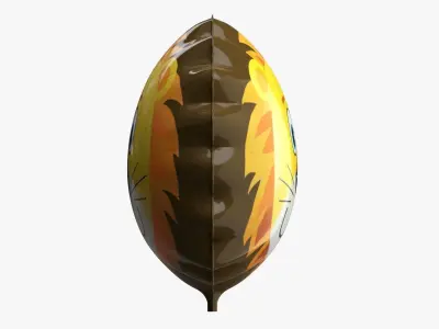 Foil decoration balloon 07 Lion 3D model