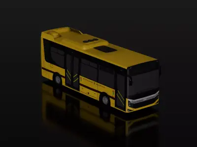 BMC Neocity Diesel Bus Low-poly 3D model