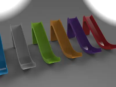 Car racing track 3D print model