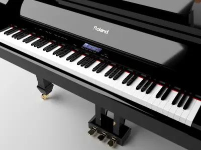 Roland Grand Piano 3D model
