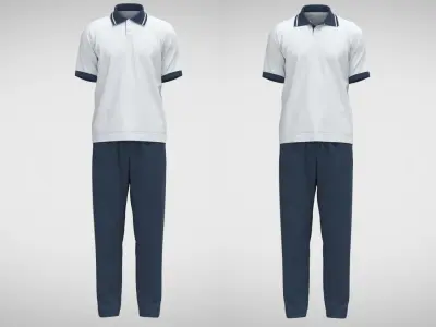 Casual Sport Outfit 2 3D model