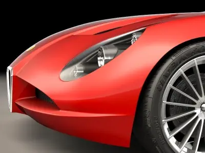 Zagato Alfa Romeo TZ3 Corsa 3D model