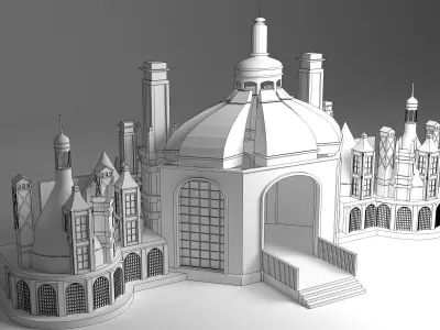 Carnival entry gate 3D model