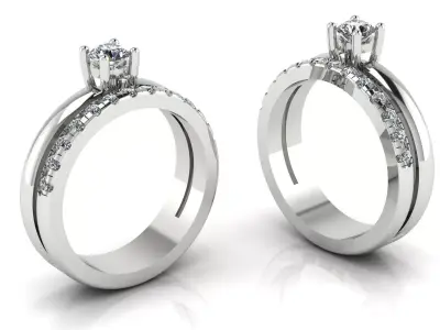 Jewelry  Gold ring  3D print model