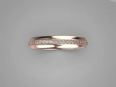 women wedding rings Free 3D print model