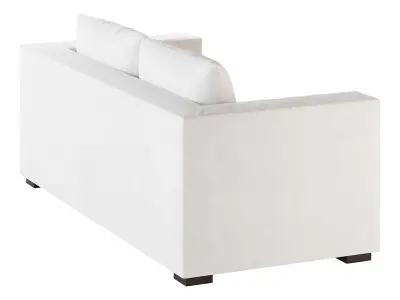 DESEO COPPER BROWN PERFORMANCE VELVET SOFA 3D model