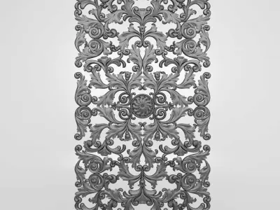 decor ornate wall panel 3D model