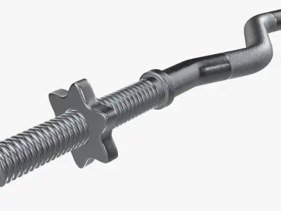 Weight bar curved  3D model