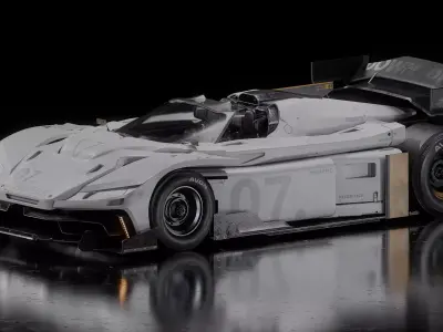 A low poly racing car for your project Low-poly 3D model
