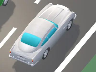 Low Poly Sports Car Pack Low-poly 3D model