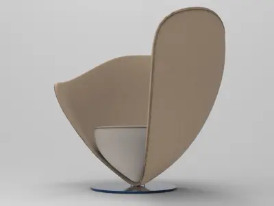 Song Armchair Low-poly 3D model