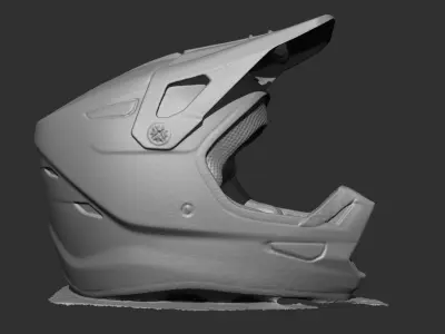 100 Motocross Helmet 3D Scanned - Detailed and Realistic Model 3D model